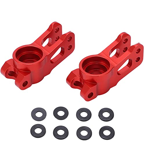 ChengyuWei 2 Stück RC-Hinterachsträger, Aluminium-Hinterachssitz, 1/10 RC-Hinterachssitzgruppe für LOSI Lasernut U4 Tenacity 1/10 RC-Car-Legierungs-Hinterachsträger (Rot) von ChengyuWei