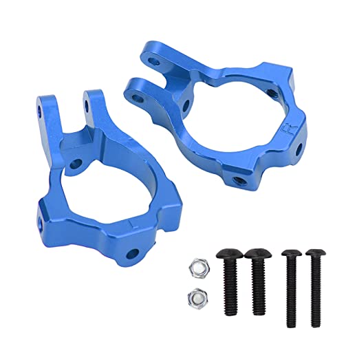 ChengyuWei 2-teiliges Aluminium-Spindelträger-Set für vordere C-Naben, Aluminium-Spindelträger-Rollenblock-Set für LOSI Lasernut U4 Tenacity 1/10 Geländefahrzeuge (Blau) von ChengyuWei