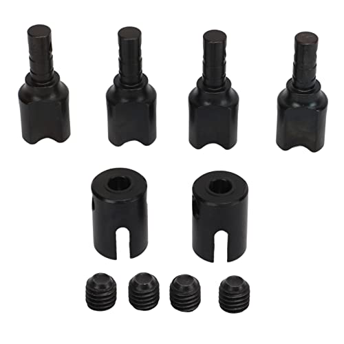 ChengyuWei 4 Stück RC-bearbeitete Metall-Differential-Outdrive-Becher, RC-Differential-Antriebsbecher mit Antriebswellen-Gelenkbecher für ARRMA 1/7 1/8 Autos (Black) von ChengyuWei