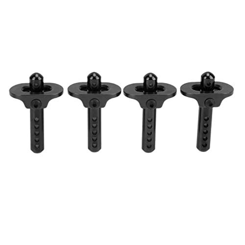 ChengyuWei 4PCS Aluminium-Karosseriepfosten, RC-Aluminium-Karosseriepfostenhalterungen, RC-Car-Shell-Säule für ARRMA Granite 1/10 ferngesteuerte Car-Shell-Karosseriesäulenteile (Schwarz) von ChengyuWei