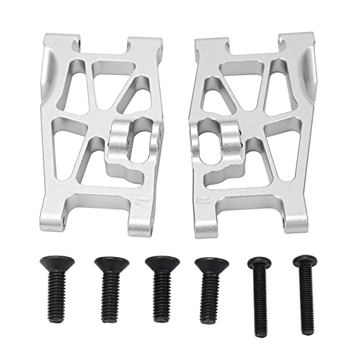 ChengyuWei Aluminium-Aufhängungsarme-Set vorne und hinten, RC-Auto-Ersatzteile, hintere obere und untere Aufhängungsarme für Losi Hammer Rey 1/10 RC-Autos, Schwingarm aus (Silber) von ChengyuWei