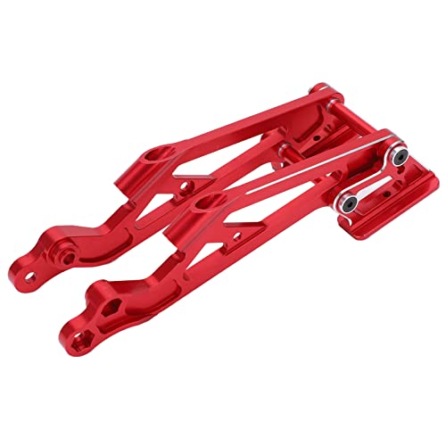 ChengyuWei Aluminiumlegierung RC Heckflügel-Montageset, Metall-Heckflügel-Montageset für Arrma 1/8 ferngesteuertes Auto, verstellbares Metall-Heckflügel-Montageset Upgrade-Zubehör (Rot) von ChengyuWei