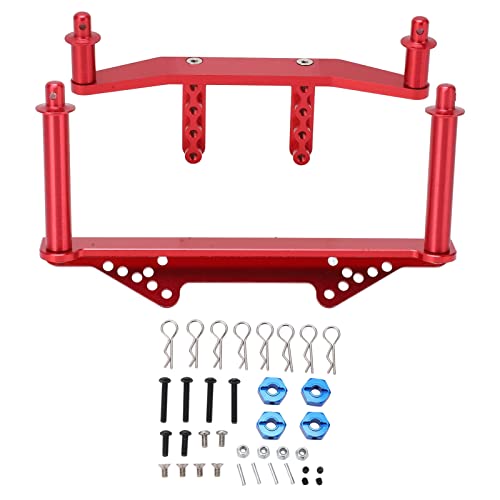 ChengyuWei Aluminum Alloy Front Rear Mounts with Posts for Slash 2WD 1/10 RC Car - Lightweight, and to Install (Red) von ChengyuWei