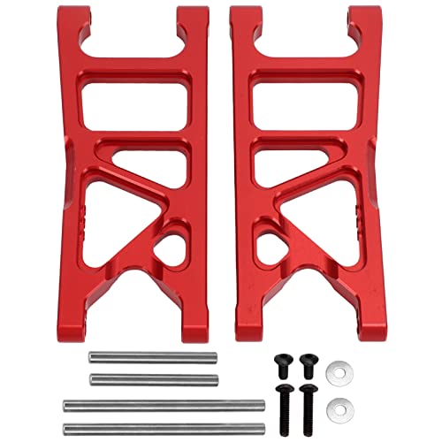 ChengyuWei Hintere untere Aufhängungsarme aus Aluminium für ARRMA Typhon Bigroc, RC-Car-Ersatzteile, hintere untere Aufhängungsarme aus Metall 1/10 RC Hinterradschwingen-Kit (Rot) von ChengyuWei