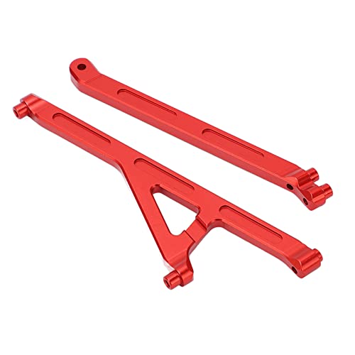 ChengyuWei Metall-Chassisstrebe hinten vorne, Alu-Chassisstrebe vorne hinten, Stützstangenhalterung für LOSI Lasernut U4 Tenacity 1/10 RC Off-Road-Autoteile Alu-Chassis (Rot) von ChengyuWei