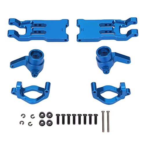 ChengyuWei RC-Upgrade-Zubehör aus Aluminiumlegierung, RC-Auto-Metallzubehör-Set, RC-Upgrade-Ersatzteile für 18859E 18858E HBX 1/18, RC-Lenkschale für den vorderen Unterarm (Blue) von ChengyuWei