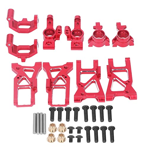 RC-Car-Lenkbecher, hochfester Lenkgruppensatz aus Aluminiumlegierung,komplettes RC-Car-Upgrade-Kit aus Aluminiumlegierung,Teilesatz für Traxxas 4 Tec C8 1/10 Flat Sports (Rot) von ChengyuWei