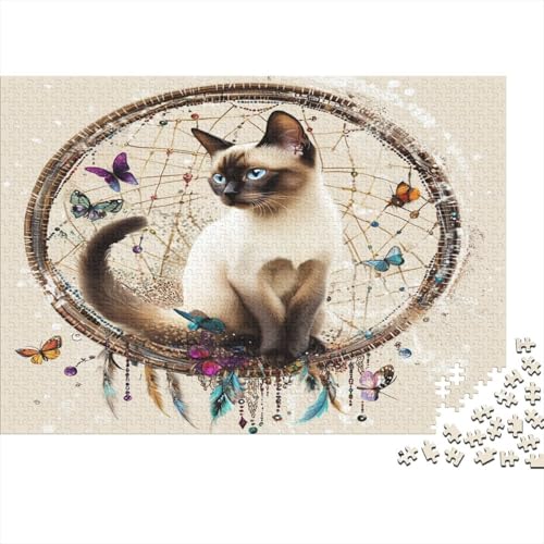 1000 Stück Holzstück Herausforderung Spielzeug|Birman Enthusiasten Unmögliches Puzzle Familienspaß Puzzle Für Erwachsene 1000pcs (75x50cm) von ChengzeTCo