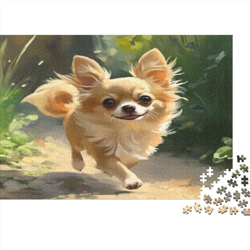 1000 Stück Holzstück Herausforderung Spielzeug|Chihuahua Enthusiasten Unmögliches Puzzle Heimdekoration Puzzle Für Erwachsene 1000pcs (75x50cm) von ChengzeTCo