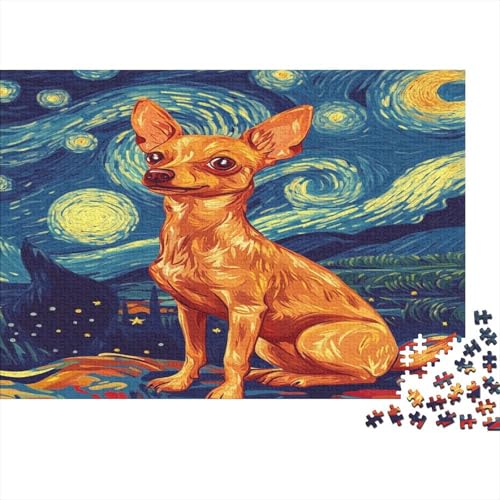 1000 Stück Holzstück Herausforderung Spielzeug|Chihuahua Familienspaß Unmögliches Puzzle Kunstwerk Für Erwachsene Kinder 1000pcs (75x50cm) von ChengzeTCo