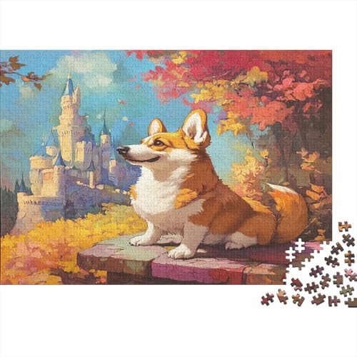 1000 Stück Holzstück Herausforderung Spielzeug|Corgi Familienspaß Unmögliches Puzzle Familienspaß Puzzle Für Erwachsene 1000pcs (75x50cm) von ChengzeTCo