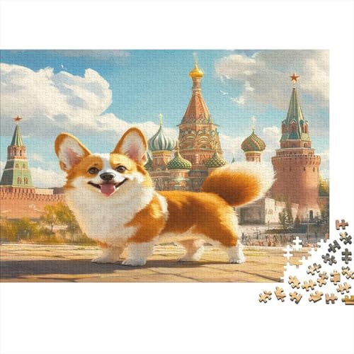 1000 Stück Holzstück Herausforderung Spielzeug|Corgi Familienspaß Unmögliches Puzzle Kunstwerk Erwachsene Fesselnd 1000pcs (75x50cm) von ChengzeTCo