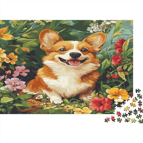 1000 Stück Holzstück Herausforderung Spielzeug|Corgi Familienspaß Unmögliches Puzzle Kunstwerk Für Erwachsene Kinder 1000pcs (75x50cm) von ChengzeTCo