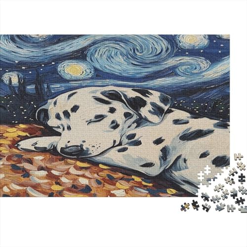 1000 Stück Holzstück Herausforderung Spielzeug|DALMATISCHER Familienspaß Unmögliches Puzzle Kunstwerk Für Erwachsene Kinder 1000pcs (75x50cm) von ChengzeTCo