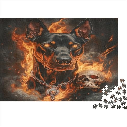 1000 Stück Holzstück Herausforderung Spielzeug|Dobermann Enthusiasten Unmögliches Puzzle Familienspaß Erwachsene Fesselnd 1000pcs (75x50cm) von ChengzeTCo