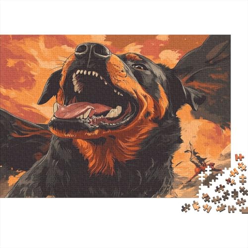 1000 Stück Holzstück Herausforderung Spielzeug|Dobermann Enthusiasten Unmögliches Puzzle Heimdekoration Puzzle Für Erwachsene 1000pcs (75x50cm) von ChengzeTCo