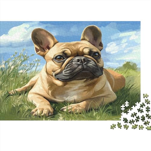 1000 Stück Holzstück Herausforderung Spielzeug|FRANZÖSISCHER Bulldog Familienspaß Unmögliches Puzzle Freundliche Unikate Puzzle Für Erwachsene 1000pcs (75x50cm) von ChengzeTCo