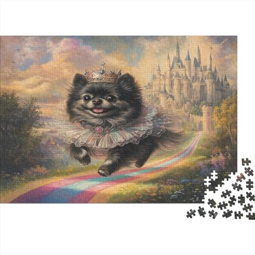 1000 Stück Holzstück Herausforderung Spielzeug|Pomeranian Enthusiasten Unmögliches Puzzle Kunstwerk Erwachsene Fesselnd 1000pcs (75x50cm) von ChengzeTCo