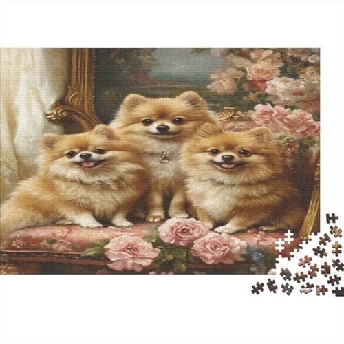 1000 Stück Holzstück Herausforderung Spielzeug|Pomeranian Familienspaß Unmögliches Puzzle Familienspaß Puzzle Für Erwachsene 1000pcs (75x50cm) von ChengzeTCo