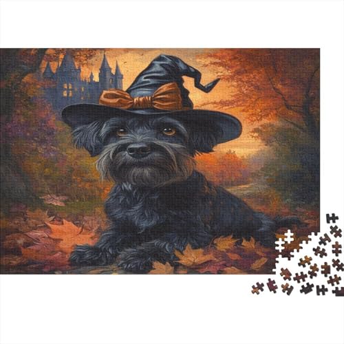 1000 Stück Holzstück Herausforderung Spielzeug|Schnauzer Familienspaß Unmögliches Puzzle Heimdekoration Erwachsene Fesselnd 1000pcs (75x50cm) von ChengzeTCo