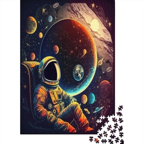 Astronaut Puzzlespiel 1000 Teile, Puzzle Erwachsene 1000 Teile, Impossible Puzzle GesKükenlichkeitsspiel Für Die Ganze Familie, Puzzle Erwachsene 1000 Teile Puzzel 1000pcs (75x50cm) von ChengzeTCo