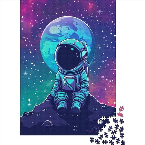 Astronaut Puzzlespiel 1000 Teile, Puzzle Erwachsene 1000 Teile, Impossible Puzzle GesKükenlichkeitsspiel Für Die Ganze Familie, Puzzle Erwachsene 1000 Teile Puzzel 1000pcs (75x50cm) von ChengzeTCo