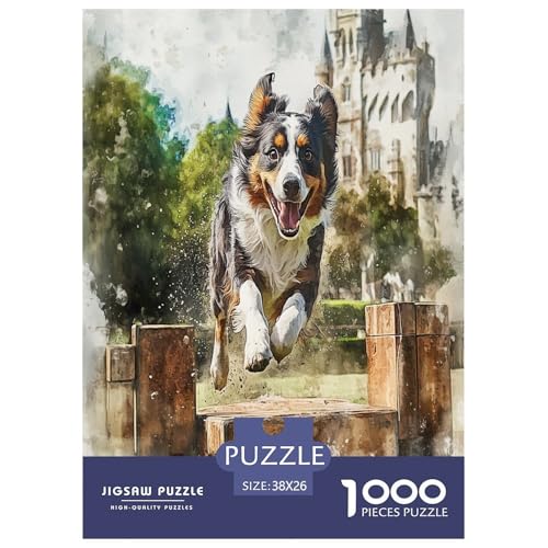 Australischer Schäfer Puzzle 1000 Teile Schwer Puzzle Spielzeug Lernspiel Impossible Herausforderung Spielzeug Für Erwachsene Und Kinder in Bewährter 38x26cm/1000pcs Australischer Schäfer Puzzle 1000 Teile Schwer Puzzle Spielzeug Lernspiel Impossible Herausforderung Spielzeug Für Erwachsene Und Kinder in Bewährter 38x26cm/1000pcs von ChengzeTCo