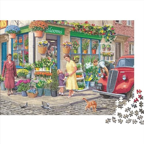 Basare Hölzerne Puzzles 300 Teile Jigsaw Puzzle Fröhliche Atmosphäre Unmögliches Puzzle Für Die Ganze Familie Einzigartig Ostern Geschenke 300pcs (40x28cm) von ChengzeTCo