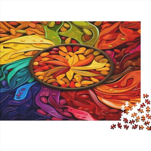 Bunte Gewürze Puzzle Farbenfrohes 500 Teile Impossible Puzzle Herausforderndes Puzzle Lustiges Kunstpuzzle Puzzle-Geschenk Erwachsene-Puzzle von ChengzeTCo