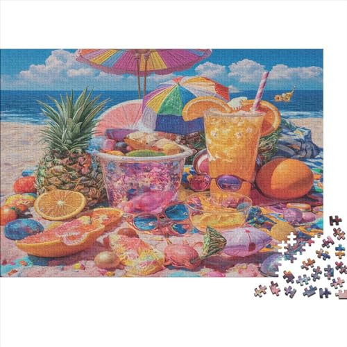 Delicious Desserts Puzzle Farbenfrohes 300 Teile Impossible Puzzle Schwieriges Puzzle Rahmen Puzzle Geschicklichkeitsspiel Für Erwachsene Teenager 300pcs (40x28cm) von ChengzeTCo