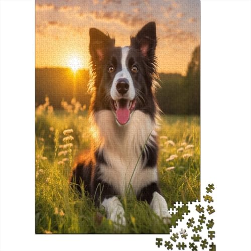 Deutscher Schäferhunds 1000 Stück Puzzles Für Erwachsene Teenager Stress Abbauen Familien-Puzzlespiel 1000-teiliges Puzzle Kinder Lernspiel Spielzeug Geschenk Puzzel 1000pcs (75x50cm) von ChengzeTCo