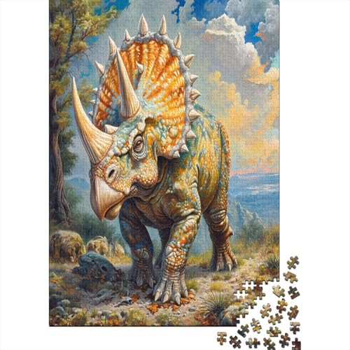 Dinosaurier Puzzle 1000 Teile Für Erwachsene Und Kinder Ab 14 Jahren Für Stressabbauer Puzzel 1000pcs (75x50cm) von ChengzeTCo