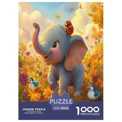 Elefanten Puzzle 1000 Teile Schwer Puzzle Spielzeug Pädagogisches Spiel Impossible Herausforderungsspielzeug Für Erwachsene Und Kinder Ab 14 Jahren 38x26cm/1000pcs Elefanten Puzzle 1000 Teile Schwer Puzzle Spielzeug Pädagogisches Spiel Impossible Herausforderungsspielzeug Für Erwachsene Und Kinder Ab 14 Jahren 38x26cm/1000pcs von ChengzeTCo