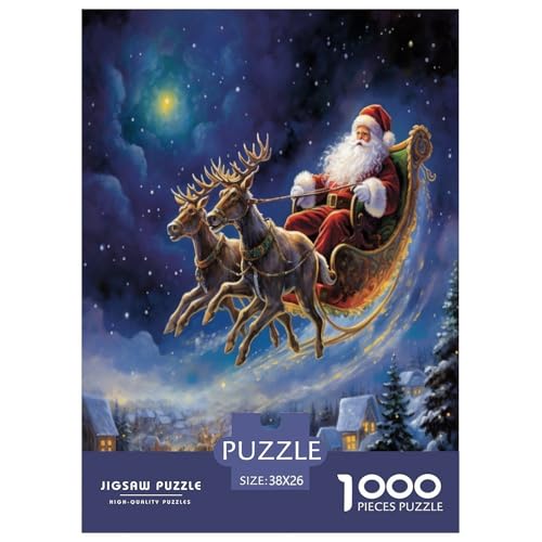 Elk Weihnachtsmann Puzzles 1000 Teile Schwer Puzzle Spielzeug Lernspiel Impossible Herausforderungsspielzeug Für Erwachsene Und Kinder Ab 14 Jahren 38x26cm/1000pcs Elk Weihnachtsmann Puzzles 1000 Teile Schwer Puzzle Spielzeug Lernspiel Impossible Herausforderungsspielzeug Für Erwachsene Und Kinder Ab 14 Jahren 38x26cm/1000pcs von ChengzeTCo