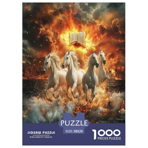 Fine Pferd Puzzle 1000 Teile Schwer Puzzle Spielzeug Pädagogisches Spiel Impossible Herausforderung Spielzeug Für Erwachsene Und Kinder Ab 14 Jahren 38x26cm/1000pcs Fine Pferd Puzzle 1000 Teile Schwer Puzzle Spielzeug Pädagogisches Spiel Impossible Herausforderung Spielzeug Für Erwachsene Und Kinder Ab 14 Jahren 38x26cm/1000pcs von ChengzeTCo