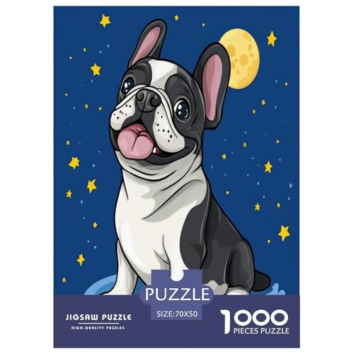 Französischer Bullhund Puzzle 1000 Teile Schwer Puzzle Spielzeug Lernspiel Impossible Herausforderung Spielzeug Für Erwachsene Und Kinder Ab 12 Jahren 70x50cm/1000pcs Französischer Bullhund Puzzle 1000 Teile Schwer Puzzle Spielzeug Lernspiel Impossible Herausforderung Spielzeug Für Erwachsene Und Kinder Ab 12 Jahren 70x50cm/1000pcs von ChengzeTCo