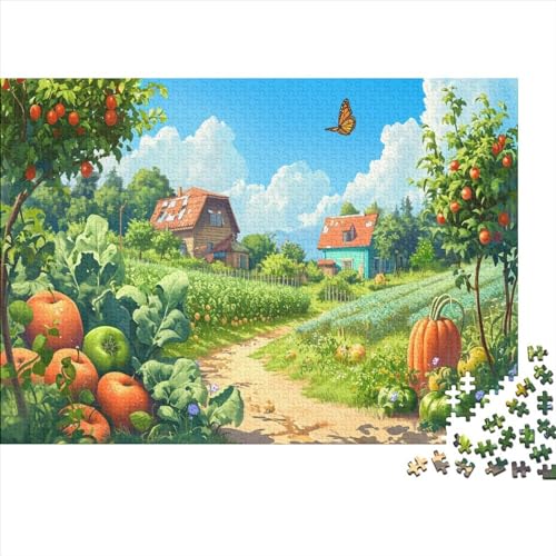 Gemütliches Haus Hölzerne Puzzles 500 Teile Jigsaw Puzzle Unmögliches Puzzle Für Erwachsene Geschenke Heimdekoration Ostern Geschenke 500pcs (52x38cm) von ChengzeTCo