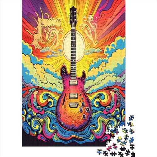 Gitarres 1000 Teile Puzzle, Puzzles Für Erwachsene, 1000 Teile Puzzlespiel Für Jugendliche & Erwachsene Puzzlespiel Puzzel 1000pcs (75x50cm) von ChengzeTCo