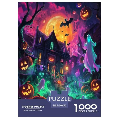 Halloween Dorf Puzzle 1000 Teile Schwer Puzzle Spielzeug Lernspiel Impossible Herausforderungsspielzeug Für Erwachsene Und Kinder Ab 12 Jahren 70x50cm/1000pcs Halloween Dorf Puzzle 1000 Teile Schwer Puzzle Spielzeug Lernspiel Impossible Herausforderungsspielzeug Für Erwachsene Und Kinder Ab 12 Jahren 70x50cm/1000pcs von ChengzeTCo