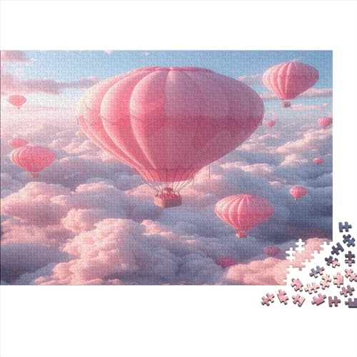 Heißluftballon Puzzle Farbenfrohes 300 Teile Impossible Puzzle Schwieriges Puzzle Rahmen Puzzle Lernspiel Geschenk fantastisch Für Die Ganze Familie von ChengzeTCo