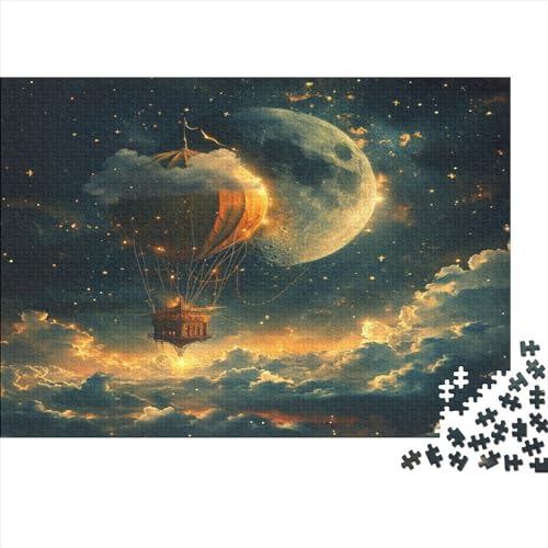 Heißluftballon Puzzle Farbenfrohes 500 Teile Impossible Puzzle Herausforderung Puzzle Lustiges Kunstpuzzle Puzzle-Geschenk fantastisch Für Die Ganze Familie von ChengzeTCo