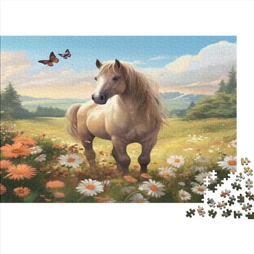 Horse Puzzle Farbenfrohes 500 Teile Impossible Puzzle Herausforderung Puzzle Lustiges Kunstpuzzle Lernspiel Geschenk Für Erwachsene Teenager von ChengzeTCo