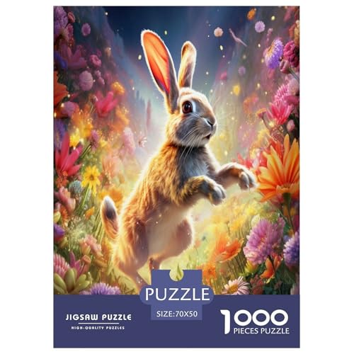 Kaninchen Puzzles 1000 Teile Schwer Puzzle Spielzeug Pädagogisches Spiel Impossible Herausforderungsspielzeug Für Erwachsene Kinder 70x50cm/1000pcs Kaninchen Puzzles 1000 Teile Schwer Puzzle Spielzeug Pädagogisches Spiel Impossible Herausforderungsspielzeug Für Erwachsene Kinder 70x50cm/1000pcs von ChengzeTCo