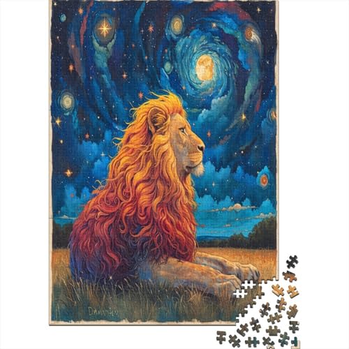 Löwe Puzzle 1000 Teile,Puzzlespiel Für Erwachsene,Impossible Puzzle,Puzzle GesKükenlichkeitsspiel Für Die Ganze Familie, Geschenke Für Männer/Frauen Erwachsenen Puzzel 1000pcs (75x50cm) von ChengzeTCo