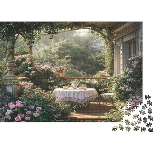 Magic Garten Puzzle Farbenfrohes 300 Teile Impossible Puzzle Herausforderung Puzzle Rahmen Puzzle Geschicklichkeitsspiel Wunderschön Für Erwachsene Teenager von ChengzeTCo