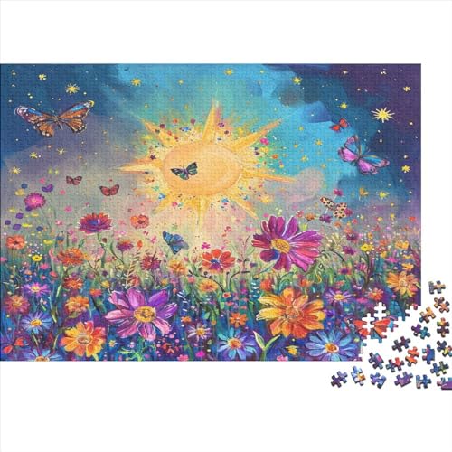 Magic Garten Puzzle Farbenfrohes 500 Teile Impossible Puzzle Herausforderung Puzzle Rahmen Puzzle Lernspiel Geschenk Wunderschön Für Erwachsene Teenager von ChengzeTCo