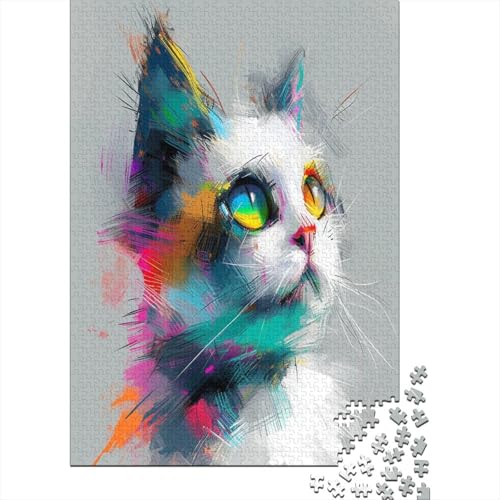 Ragdoll 1000 Teile, Impossible Puzzle,GesKükenlichkeitsspiel Für Die Ganze Familie, Erwachsenenpuzzle Ab 14 Jahren Puzzel 1000pcs (75x50cm) von ChengzeTCo