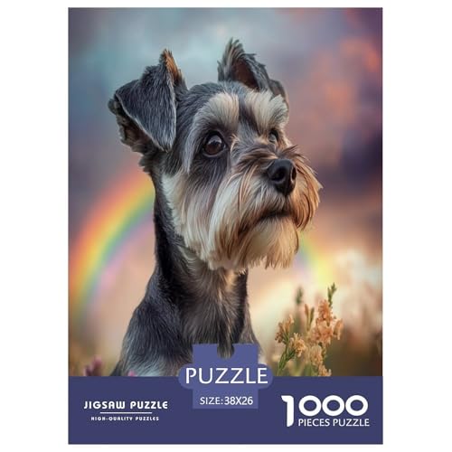 Schnauzer Puzzle 1000 Teile Schwer Puzzle Spielzeug Pädagogisches Spiel Impossible Herausforderungsspielzeug Für Erwachsene Und Kinder in Bewährter 38x26cm/1000pcs Schnauzer Puzzle 1000 Teile Schwer Puzzle Spielzeug Pädagogisches Spiel Impossible Herausforderungsspielzeug Für Erwachsene Und Kinder in Bewährter 38x26cm/1000pcs von ChengzeTCo