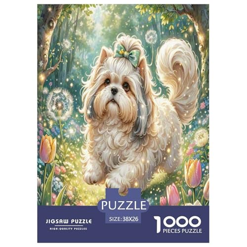 Shih Tzu Puzzle 1000 Teile Schwer Puzzle Spielzeug Pädagogisches Spiel Impossible Herausforderungsspielzeug Für Erwachsene Kinder 38x26cm/1000pcs Shih Tzu Puzzle 1000 Teile Schwer Puzzle Spielzeug Pädagogisches Spiel Impossible Herausforderungsspielzeug Für Erwachsene Kinder 38x26cm/1000pcs von ChengzeTCo