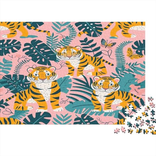 Tiger Puzzle 1000 Teile Puzzle Für Erwachsene Und Kinder Ab 14 Jahren Puzzel 1000pcs (75x50cm) von ChengzeTCo